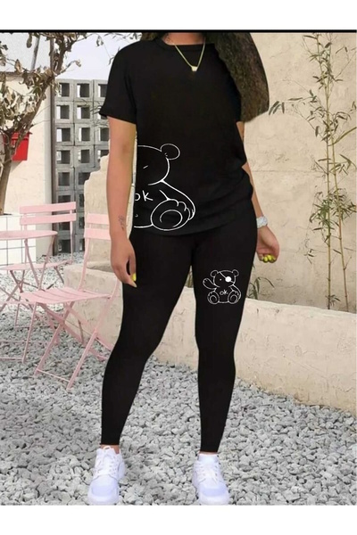 WOODROFFE Set de dresuri tricou oversize damă combinatie casual iubit
