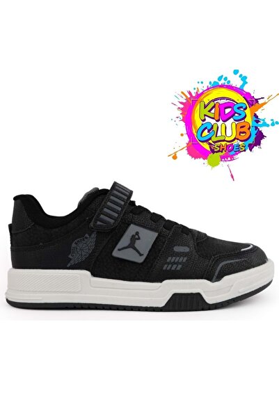 Kids Club Shoes Unisex Kids Sneakers - Cool King JoranS, Orthopedic Sole, BLACK