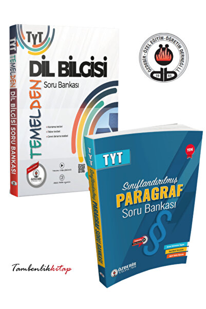 ÖZDEBİR YAYINEVİ TYT Temelden Dil Bilgisi ve Sınıflandırılmış Paragraf Tamamı...