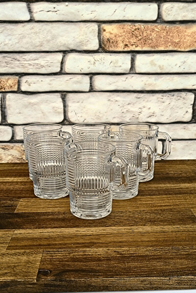 ELEGANCEV SAPLI SU BARDAĞI-ÇAY BARDAĞI- NESCAFE BARDAĞI-KAHVE BARDAĞI-6 ADET ...