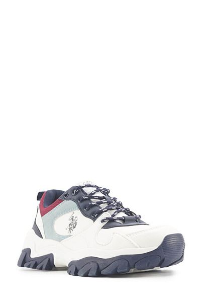 U.S. Polo Assn. 4F Tracky 4Pr Women's Sports Shoes a 101885389   White/Blue