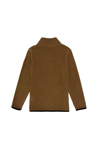 U.S. Polo Assn. Boy's Half Zippered Khaki Fleece Sweatshirt 50298060 -Vr027