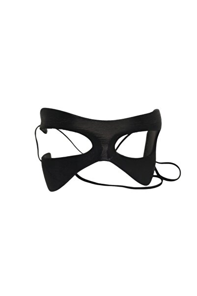 Woodalica Siyah Yetişkin Boy Futbolcu Koruyucu Maskesi - 17 Cm - Sert Plastik