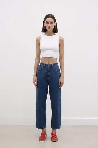 KADRİYE BAŞTÜRK Medium Blue Fit Jeans
