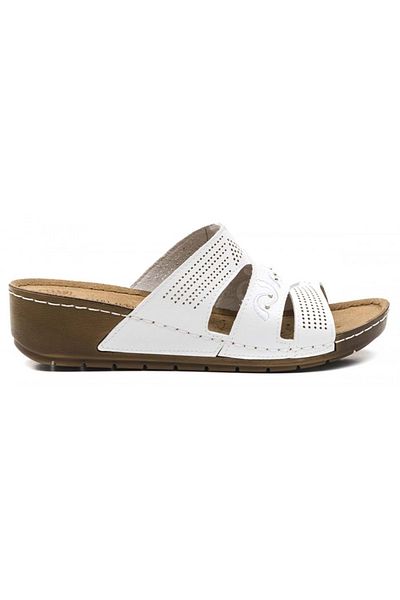 Kids Club Shoes Carlaverde 161810 . Ο Δρ. Συνιστώμενες Ορθοπεδικές Γυναικείες Παντόφλες ΛΕΥΚΕΣ