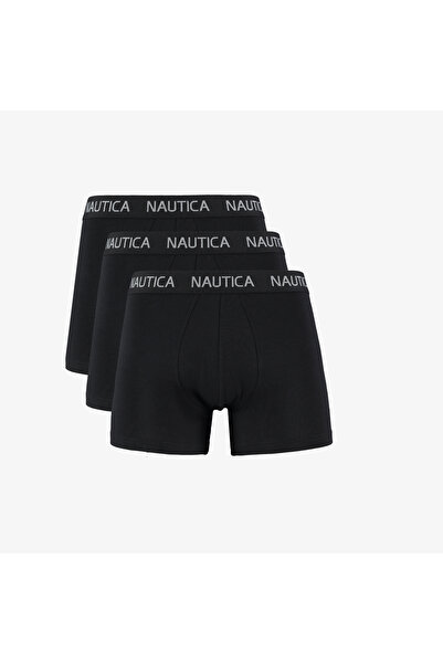 Nautica Erkek Siyah Standart Fit 3lü Boxer