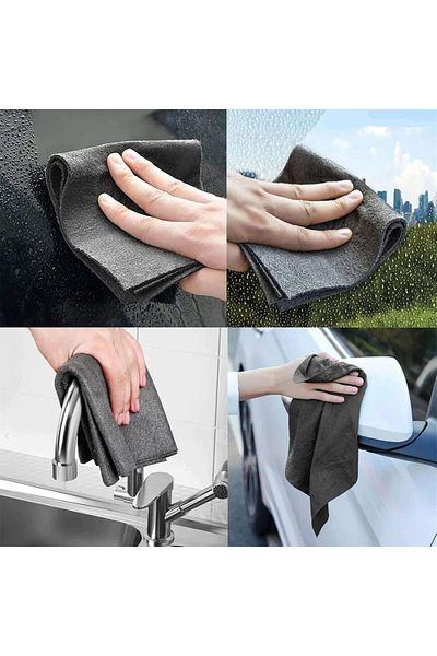 Ekostem Magic Cleaning Kit: Flawless Cleaning with 2 Ultra Absorbent Cloths and 3 String Dish Sponge