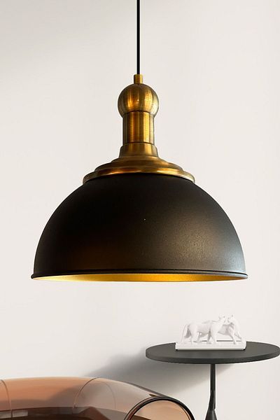 Bamyum Yimpi Black Long Antique - Headboard Chandelier, Pendant Lamp, Living Room Kitchen Patisserie Cafe