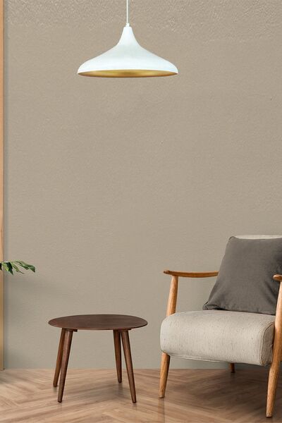 Bamyum Champion Beyaz Tekli Avize Salon Mutfak Cafe Restoran Avizeleri Rustik Sarkıt Lamba Modelleri