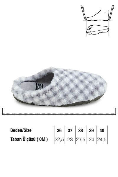 GEZER Kadın Kışlık Ev Bahçe Gondol Rahat Taban Terlik