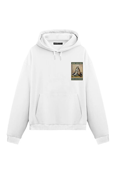 Mounte Bianca Unisex majica sa kapuljačom "Pij dobro pivo" - standardna