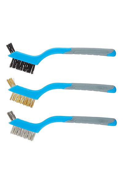 Şahane Pazar 3 Pieces Mini Wire Plastic Brass Brush Set Shn-1051 Fma 502752