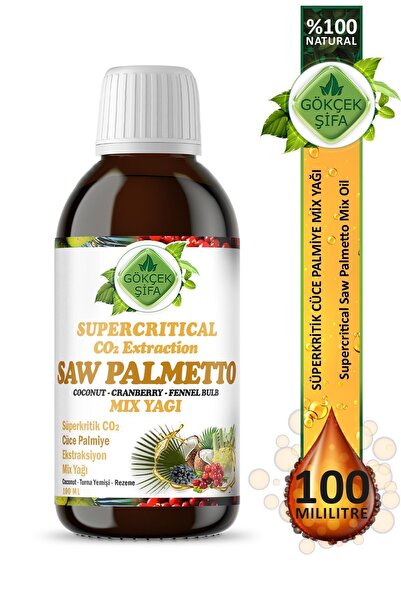 Gökçek Şifa Cüce Palmiye Süperkritik Yağı 100 ml (SAW PALMETTO SUPERCRİTİCAL MİX OİL)