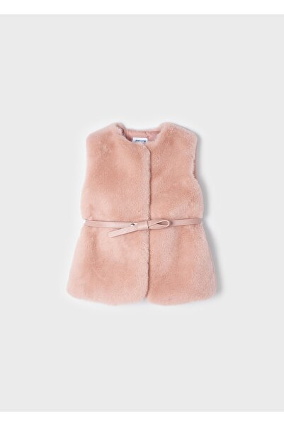 MAYORAL Female Child Fur Belt Vest 4312