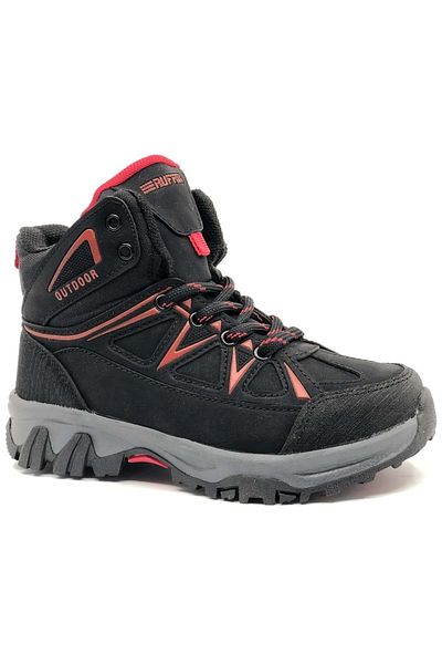 KCMN Ruffon 2301 Outdoor Rubber Αντιολισθητική Ορθοπεδική Σόλα Παιδικά Μποτάκια Κόκκινο