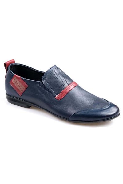Kids Club Shoes James Franco 812 - Мъжки мокасини балерини, 100% естествена кожа, тъмносини