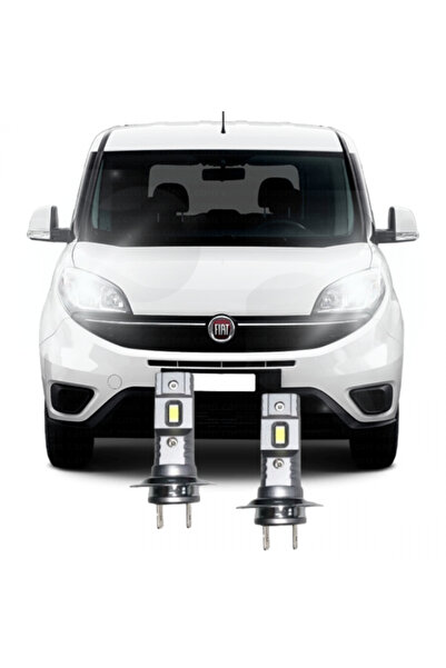 Fardoktoru FIAT DOBLO 4 LED XENON KISA FAR AMPULÜ H7 Mini Led 2'li Set