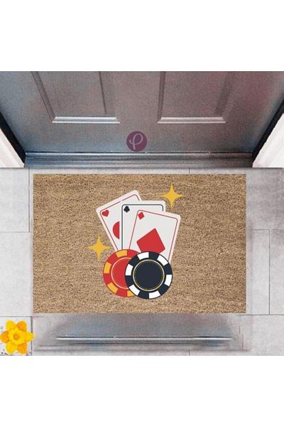Lasirius Door Front Mat Decorative Digital Printing Playing Cards