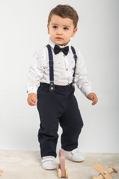 Mai Perla 1-5 ani 4 piese papion și costum pentru bebeluși