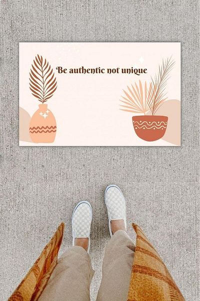 GLOBELUX Digital Printing Decorative Flower Pot Light Pink Door Mat K-1201