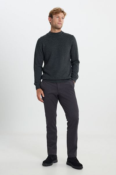 ALTINYILDIZ CLASSICS Βαμβακερό Comfort Fit Relaxed Cut Πλαϊνή τσέπη ελαστικό ΚΑΦΕ παντελόνι