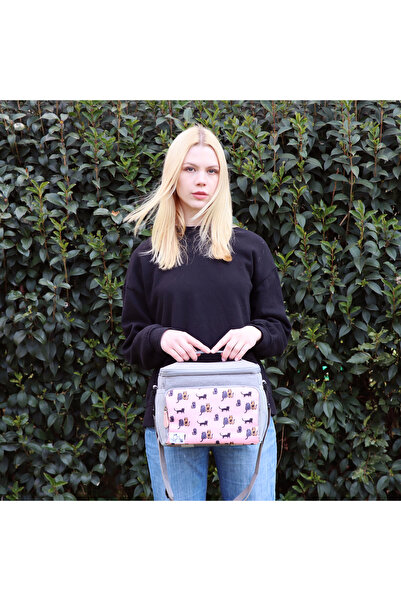 Biggdesign Katzen Isolierte Çanta, Pembe