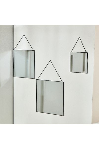 Home Box Urus Wall Mirrors with Chain - Set of 3