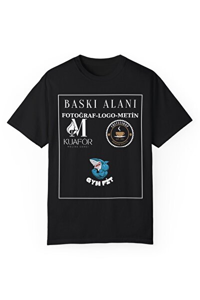 Young Fit Kişiye Özel Fotoğraf Logo Metin Göğüs Veya Sırt Baskılı Tişört
