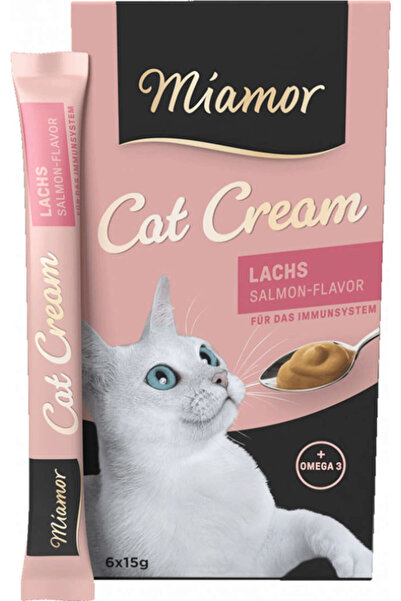 Miamor CREAM SOMONLU KEDI ÖDÜLÜ 6 X 15 GR X 3 ADET TRNHL
