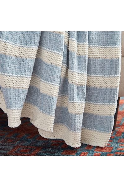 Home Box Madison Ria Knitted Acrylic Throw - 130x170 cm