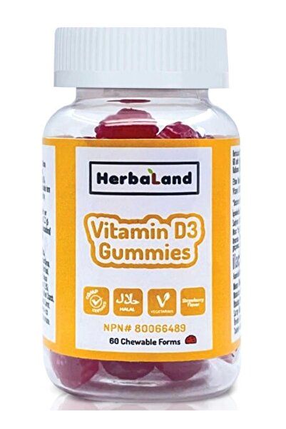 Herbaland Gummies Vitamin D3 60 Tablet