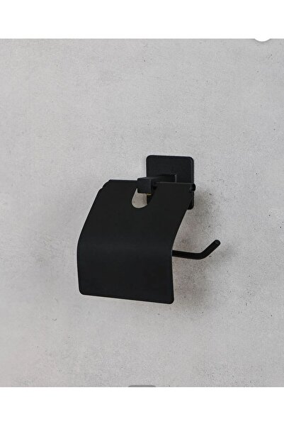 KILINÇ STORE Μαύρη θήκη για χαρτί υγείας με αυτοκόλλητο κάλυμμα