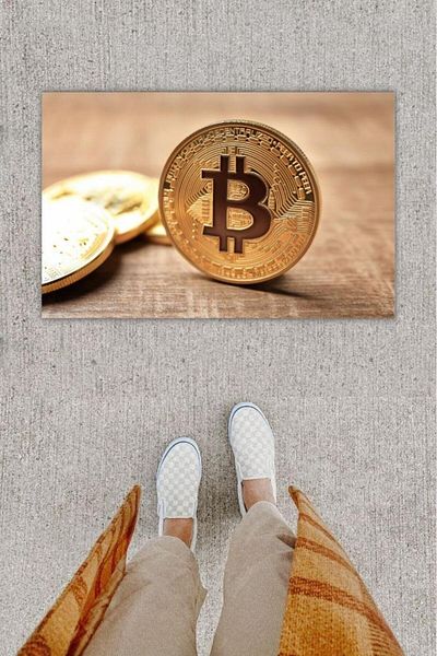 Lasirius Digital Printing Decorative Bitcoin Powder Door Mat
