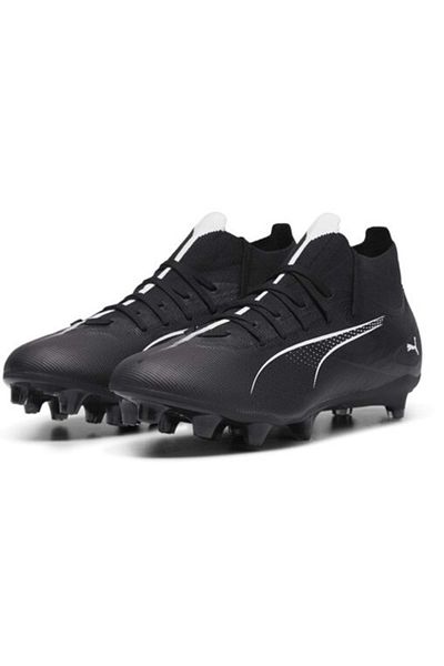 Puma 107686 Ultra 5 Match + Fg/Ag Professional Συνθετικό/Γρασίδι Ανδρικά Παπούτσια ΜΠΑΣΤΟΥ ΜΑΥΡΟ