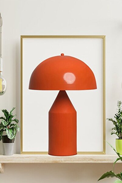 Bamyum Lipeo Turuncu Masa Lambası Dekoratif Masaüstü Aydınlatma Hol Abajur Yatak Odası Başucu Lamba