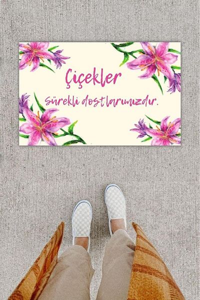 Anılfashion Pink Digital Printed Lily - Hooded K-1204