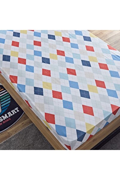 Home Box Nora 2-Piece Single Plaid Flat Sheet Set - 160x240 cm