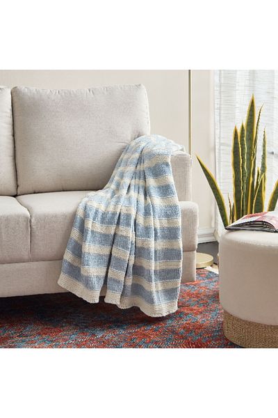 Home Box Madison Ria Knitted Acrylic Throw - 130x170 cm