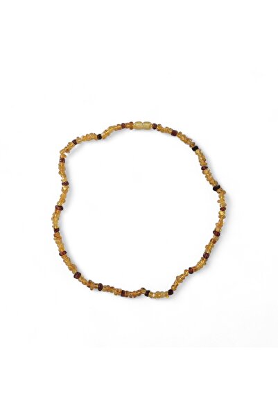 Hedea Natural Stone Cut Amber Necklace - Actual Certified