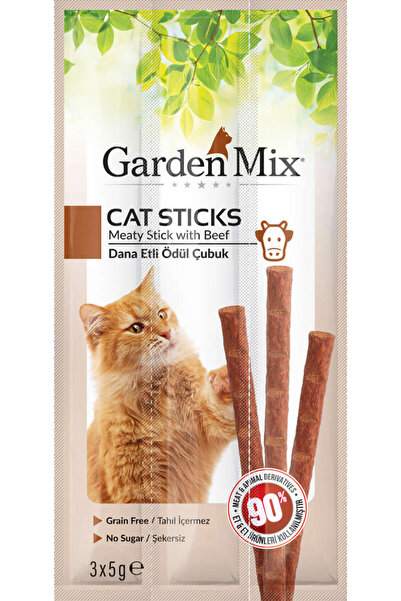 Gardenmix Dana Etli Kedi Stick Ödül 3 x 5 Gr x 5 Adet 430119
