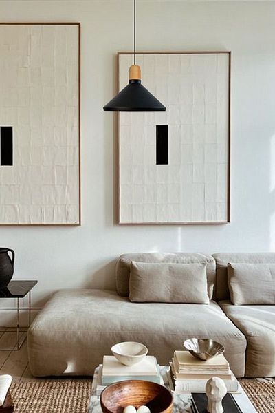 Bamyum Black Pendant Lamp Chandelier with Wooden Head Single Modern Decorative Pendant Lamp Restaurant Kitchen