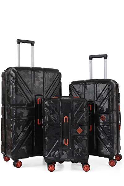 ÇÇS ÇÇS 5243 POLİKARBON & ABS 3 LÜ VALİZ SETİ