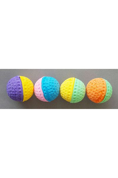 Eastland Two Color Sponge Ball 4 Pcs Glstd