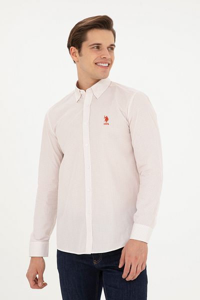U.S. Polo Assn. Long Sleeve Men's Shirt Powder -50284894-VR042