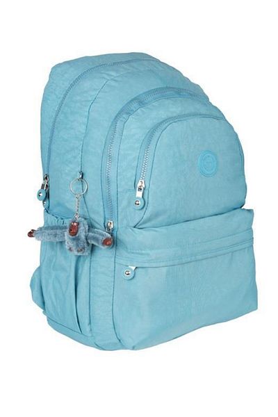 Relaxion Rucsac de școală cu 5 compartimente, rezistent la apă, cu accesorii din material textil Rlx1660-albastru