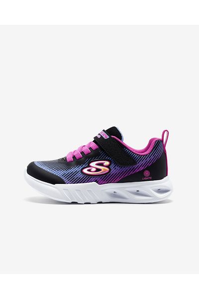 SKECHERS Sketchers Girls' Printed Light-Up Sneakers with Hook and Loop Closure - FLICKER FLASH