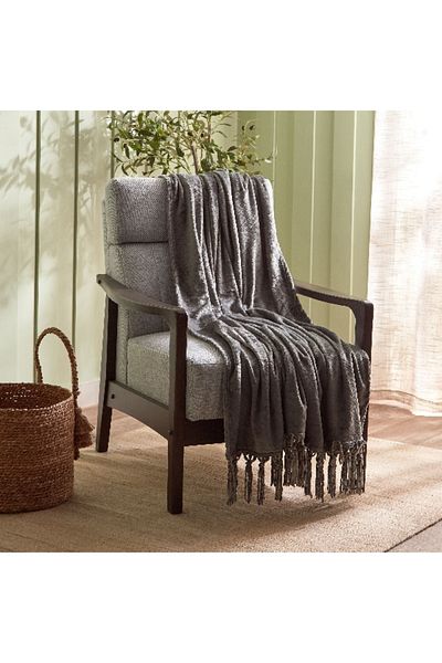 Home Box Lavish Diamond Embossed Throw - 130x180 cm
