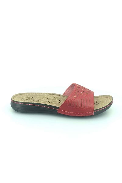 Kids Club Shoes Carlaverde 5704.Dr.Tavsiyeli Papuci ortopedici pentru femei ROSII