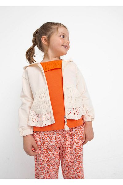 MAYORAL Kızx Children's Summer Cardigan with Gusset 3442