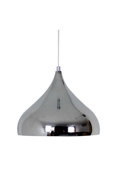 Bamyum Peritus Chrome Color Metal Pendant Lamp - Retro Chandelier for Single Kitchen Cafe Living Room Restaurant